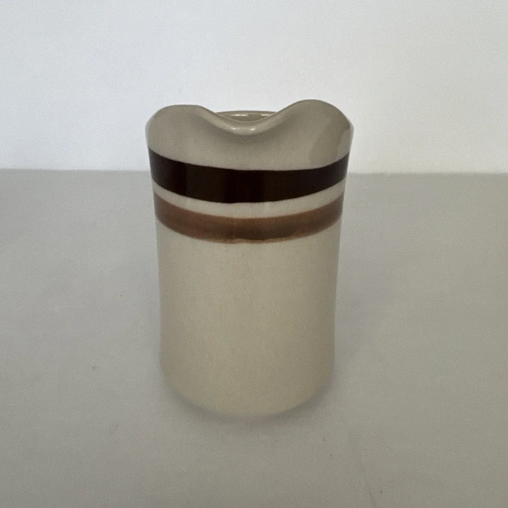Trend‎ Choc Creamer & Sugar Bowl with Lid Stone Ware Japan 3 Piece Set Vintage